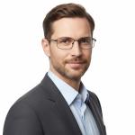 С1 Matt Чоловіча оправа для окулярів металева чорна