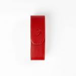 F-01/02 Glasses case Ф-01/02 Шкіряний футляр для окулярів Acropolis червоний