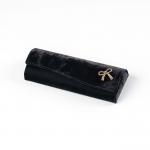 F-05/01 Glasses Case with decorative brooch Bow F-05/01 Acropolis Glasses Case with decorative Bow - dark blue