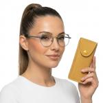 T7014 C1 Blue & Yellow Metal Acropolis Glasses Frame