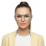 VY08 C1 Blue & Yellow Metal Glasses Frame VY08 C1 Acropolis Blue & Yellow Metal Glasses Frame