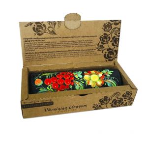 F-60/80p Leather Glasses Case with Petrykivka painting